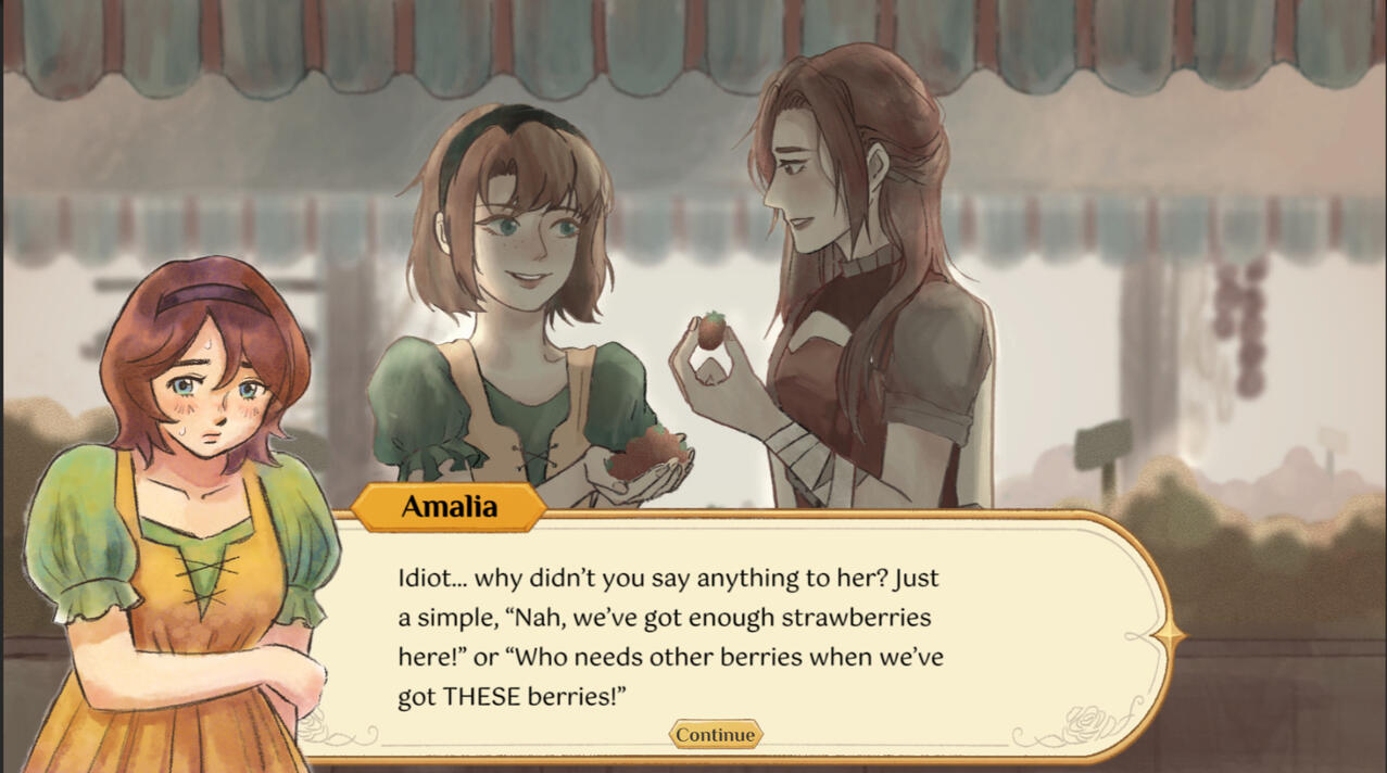 Amalia's memory of Eleanor, the friend she grieves throughout the game.